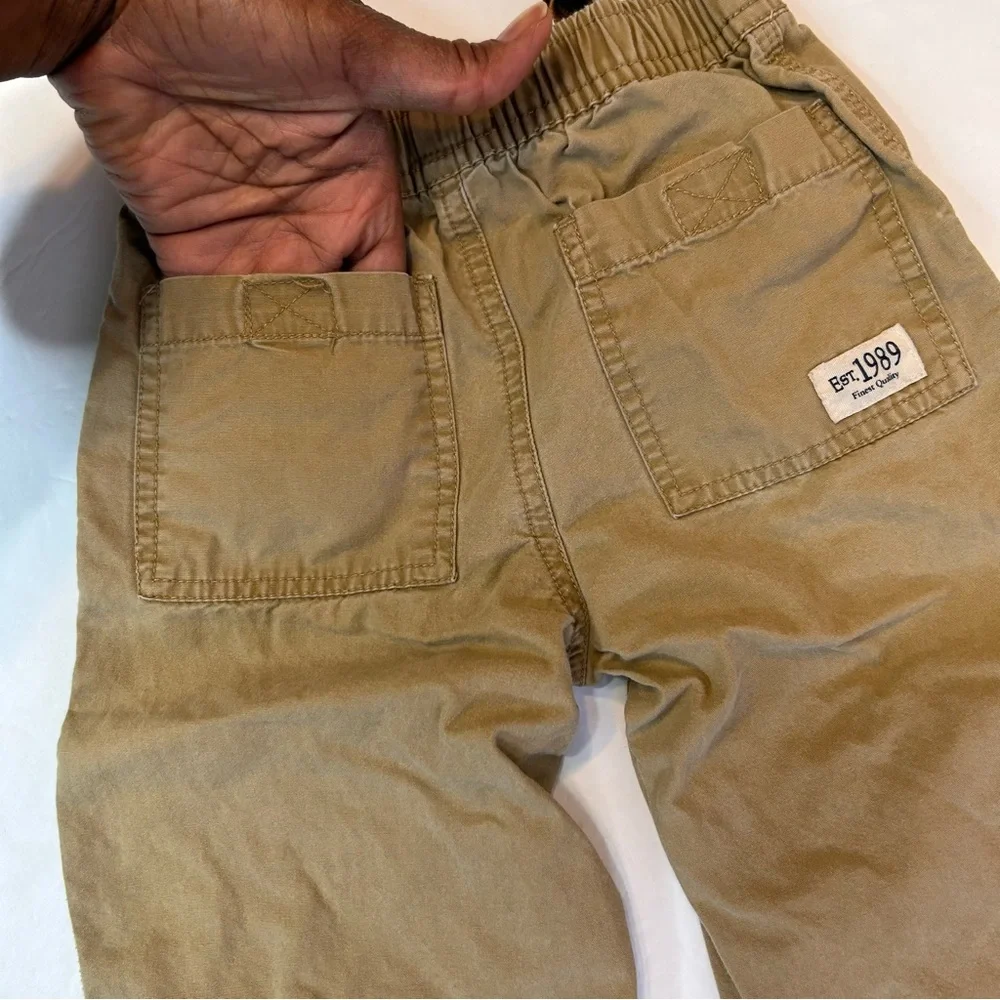 Place Kids Casual Tan Pants Adjustable Waistband Size 12-18 Months